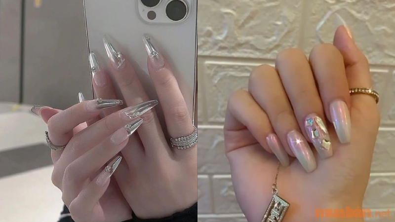 Top 10 mẫu nail cô dâu màu trắng nhẹ nhàng, sang trọng