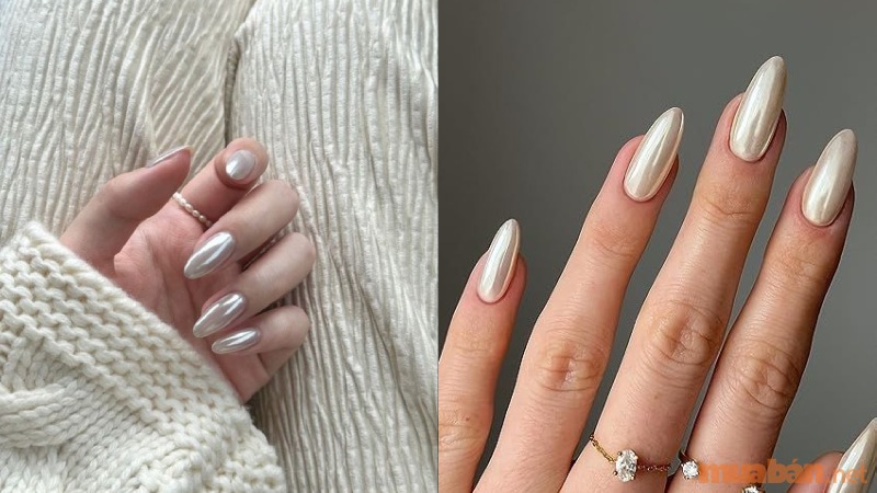 Top 10 mẫu nail cô dâu màu trắng nhẹ nhàng, sang trọng