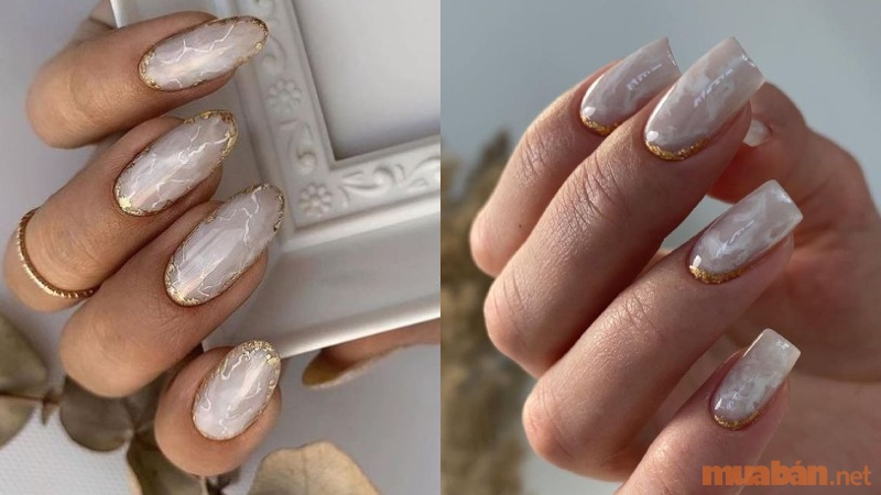 Top 10 mẫu nail cô dâu màu trắng nhẹ nhàng, sang trọng