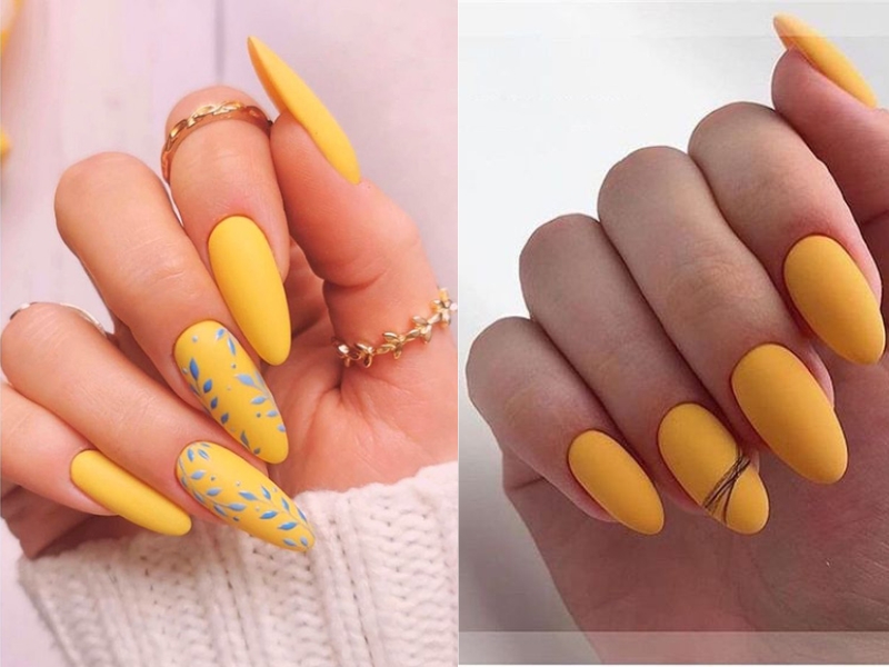 15+ Mẫu Nail Màu Vàng Đẹp Sang Chảnh Cho Chị Em