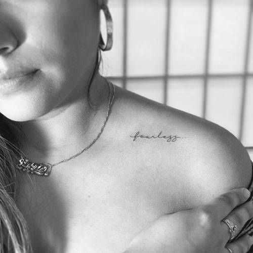 Tổng hợp 888+ hình xăm chữ ở vai độc đáo và ấn tượng - Genztattoo