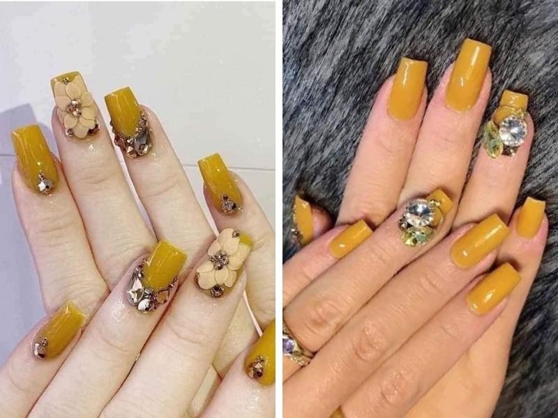 15+ Mẫu Nail Màu Vàng Đẹp Sang Chảnh Cho Chị Em