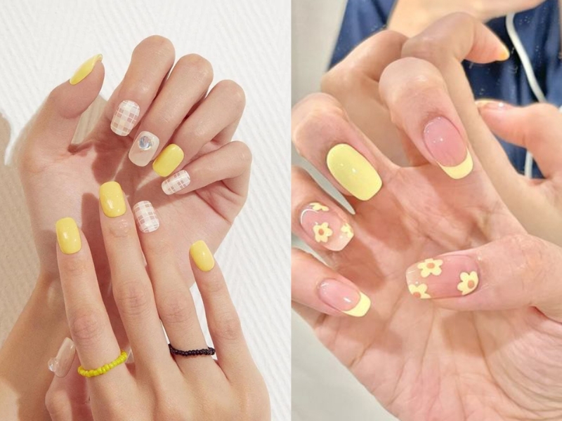 15+ Mẫu Nail Màu Vàng Đẹp Sang Chảnh Cho Chị Em