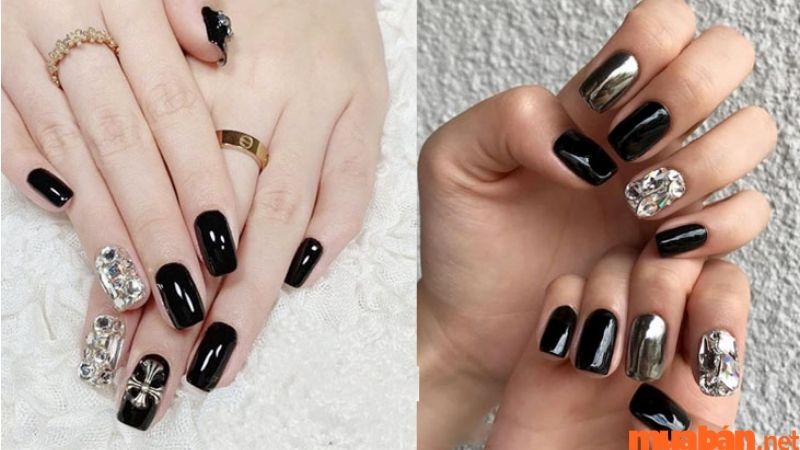 101+ Mẫu nail màu đen thời thượng, cá tính cho các nàng sành điệu