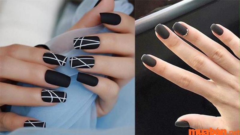 101+ Mẫu nail màu đen thời thượng, cá tính cho các nàng sành điệu