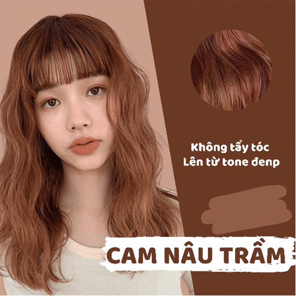 Top 10 màu tóc nâu cam đẹp ấn tượng trẻ trung hot nhất hiện nay