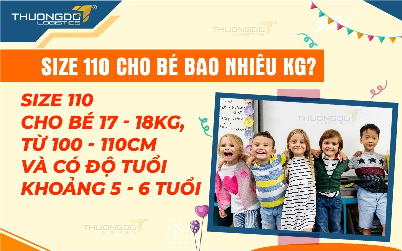 Size 110 cho bé bao nhiêu kg? Tư vấn cách chọn size quần áo Trung Quốc cho bé