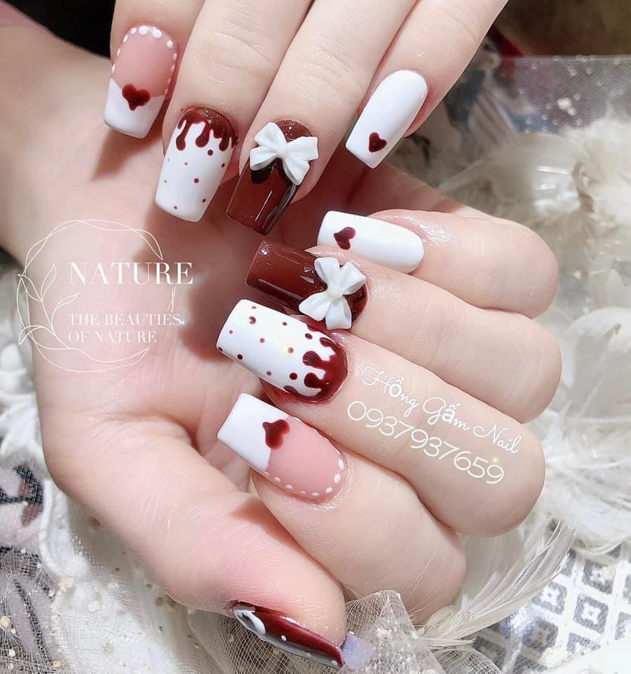 Mẫu Nail Đỏ Tết - Dịch Vụ Tại Nhà Hà Nội