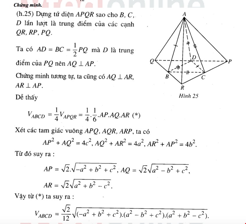 [Vted.vn] - Công thức tổng quát tính thể tích của một khối tứ diện bất kì và các trường hợp đặc biệt | Học toán online chất lượng cao 2025 | Vted