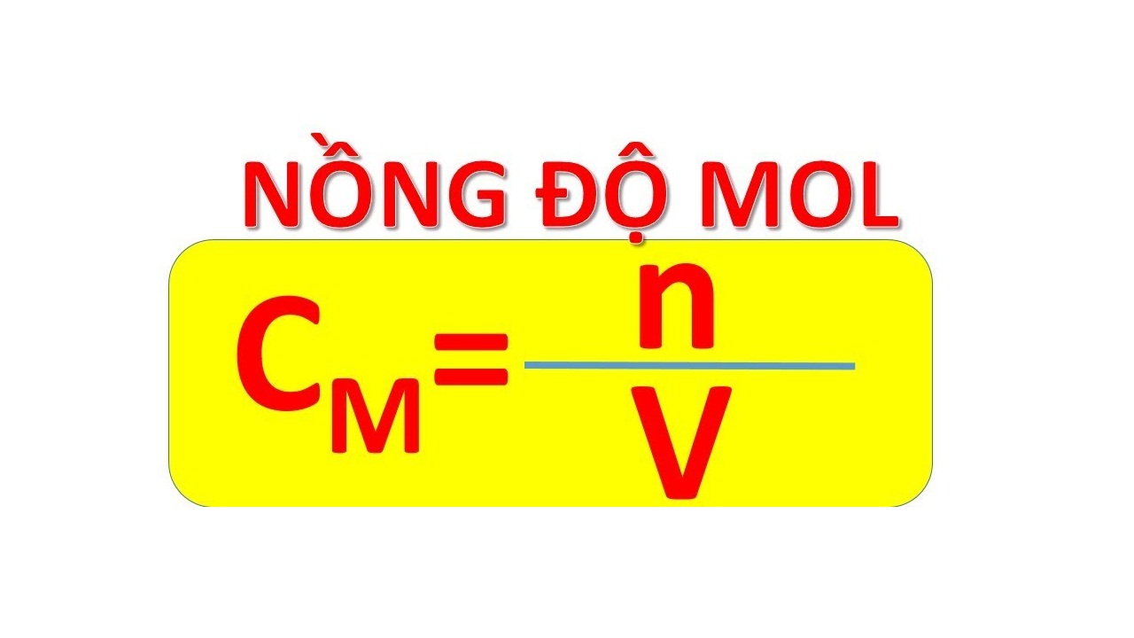 Nồng độ mol là gì? Công thức và bài tập tính nồng độ mol