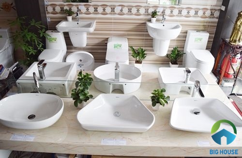 Chi tiết kích thước Lavabo âm bàn, đặt bàn, Lavabo góc, treo tường