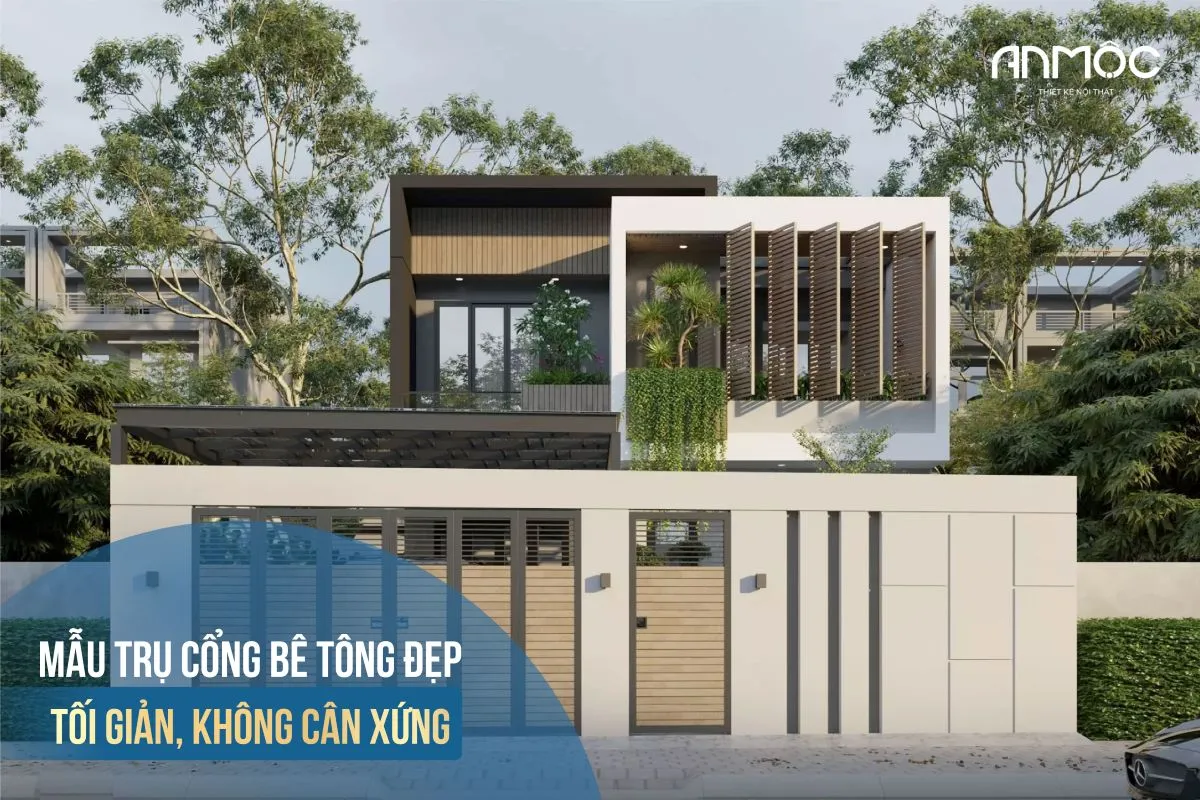 13+ Mẫu Trụ Cổng Nhà Đẹp Hiện Đại 2025