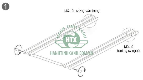 Cách lắp giá treo quần áo chữ A 2 tầng bằng gỗ đơn giản